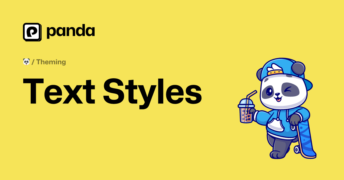 panda css text styles